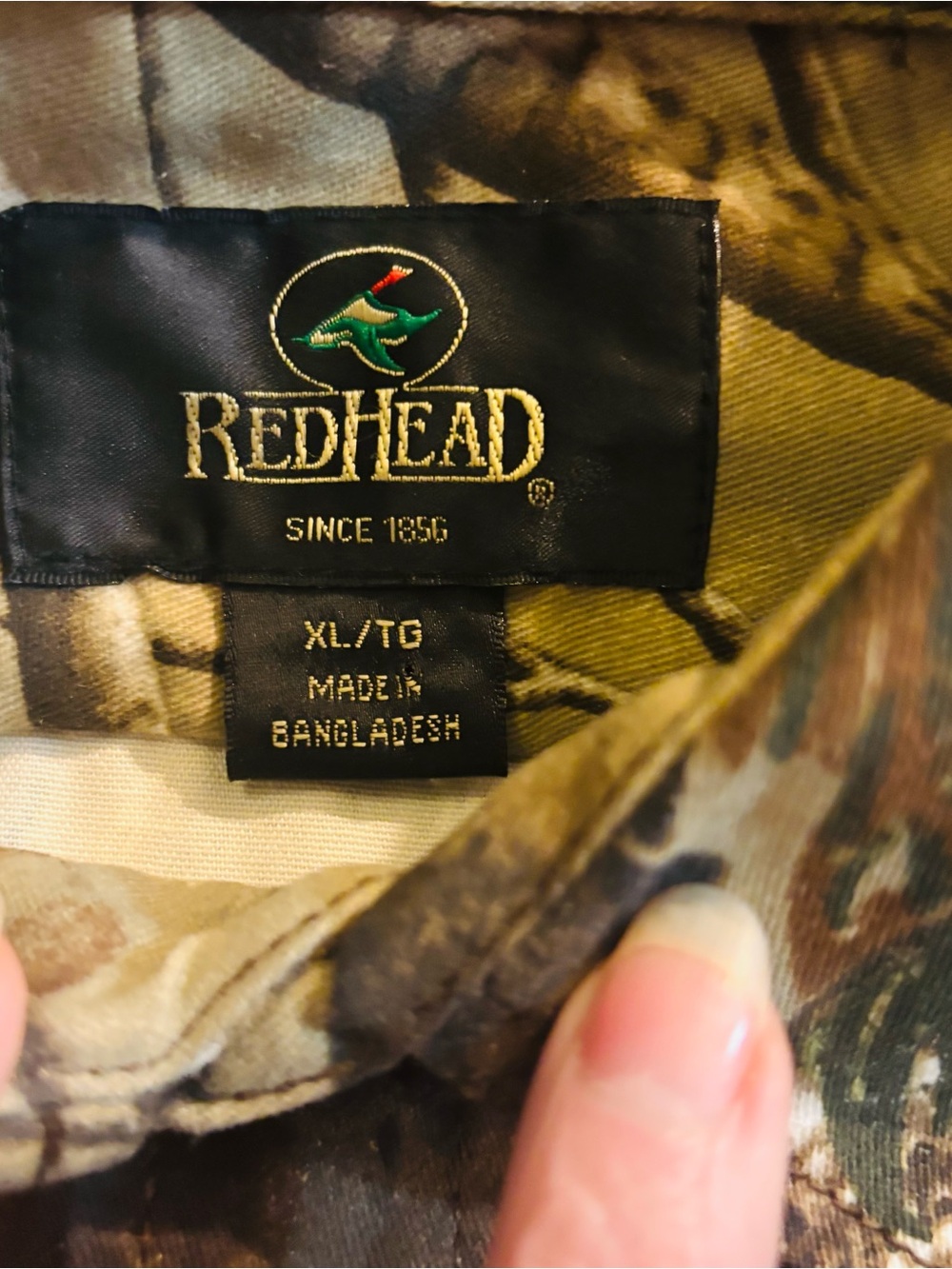 Redhead Silent-Hide Button Down Hunting Shirt Size XL/TG NWT - Picture 9 of 12